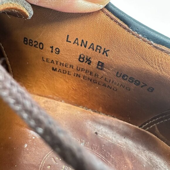 Wild Smith London Lanark Men Sz 9.5 UK 8.5E Burgundy Leather Derby Lace Up Shoe - Picture 10 of 12